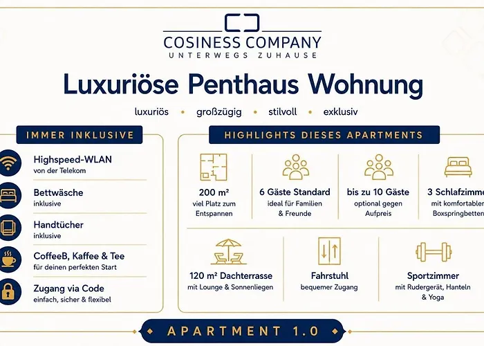 Luxuriöse Penthaus Wohnung in Cuxhaven # Cosiness Company